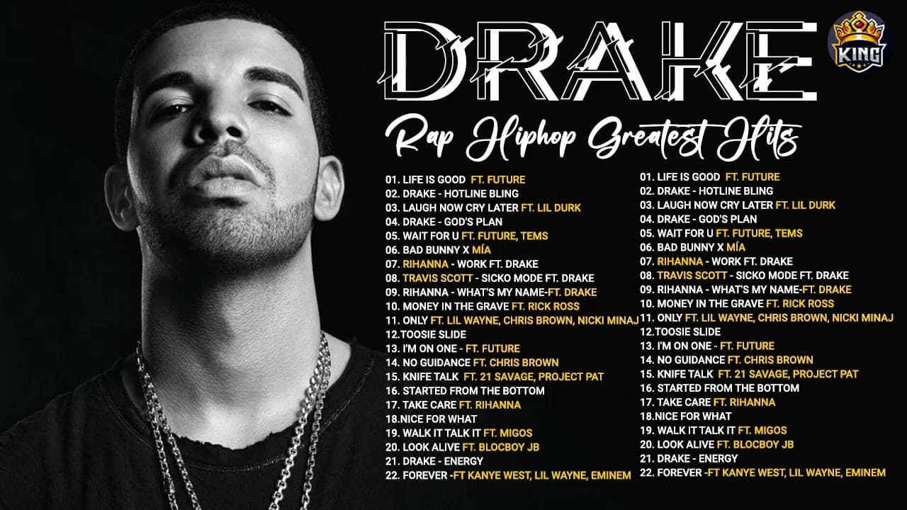 Drake Greatest Hits 2022 - Full Album Playlist Best Songs RAP Hip Hop 2022 poster