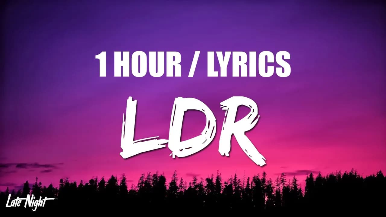 Shoti - LDR (Sped Up) (1 HOUR LOOP) Lyrics poster