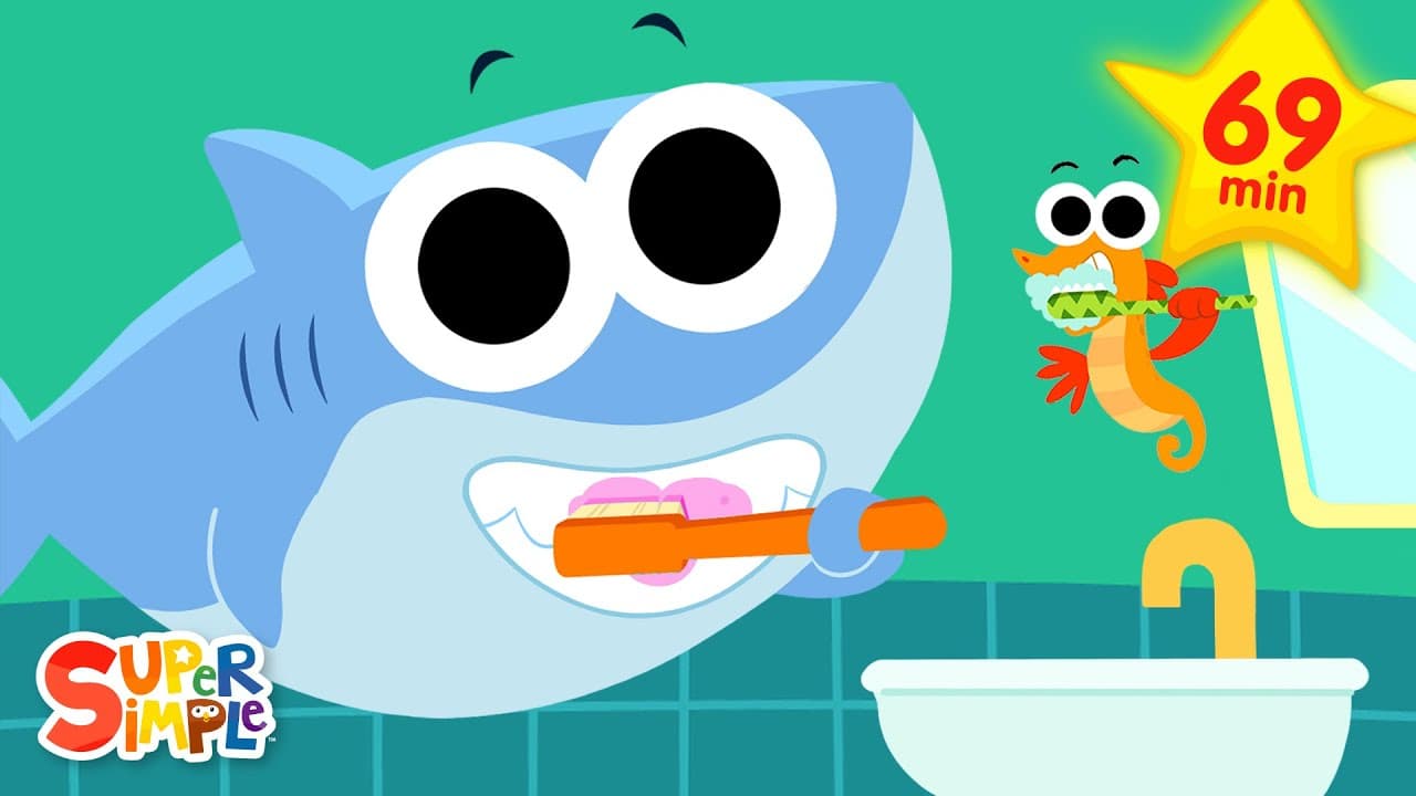 Finny The Shark Week! | Children's Music Compilation | Super Simple Songs poster