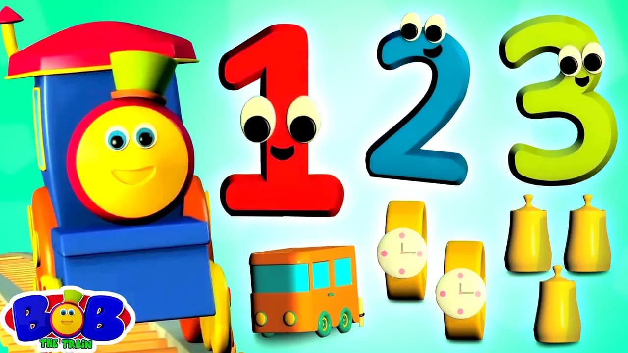 Numbers Song + More Learning Videos & Rhymes for Kids with Bob The Train poster