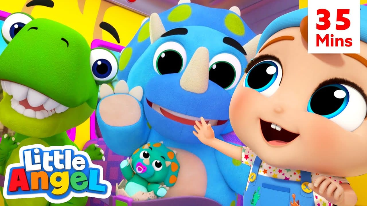 Wheels on the Dinosaur Bus + More Little Angel Kids Songs & Nursery Rhymes poster