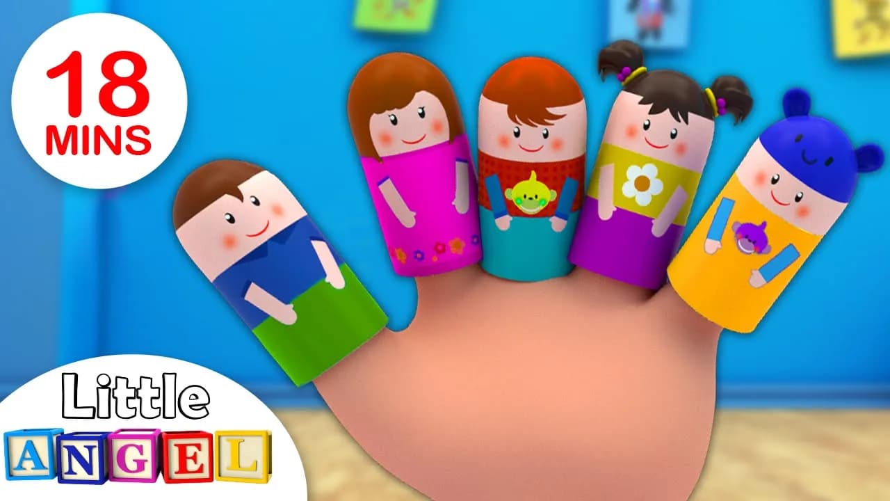 Finger Family +More Kids Songs and Nursery Rhymes by Little Angel poster