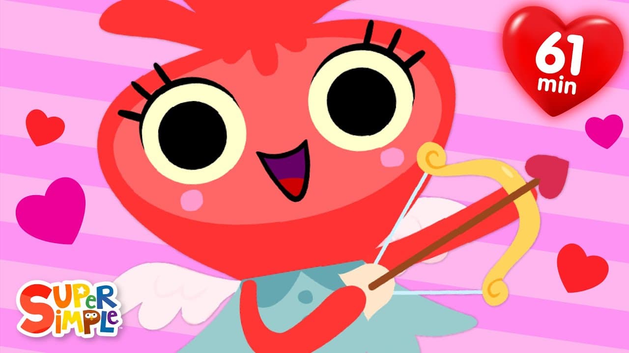 Making A Card For My Valentine + More | Kids Songs | Super Simple Songs poster