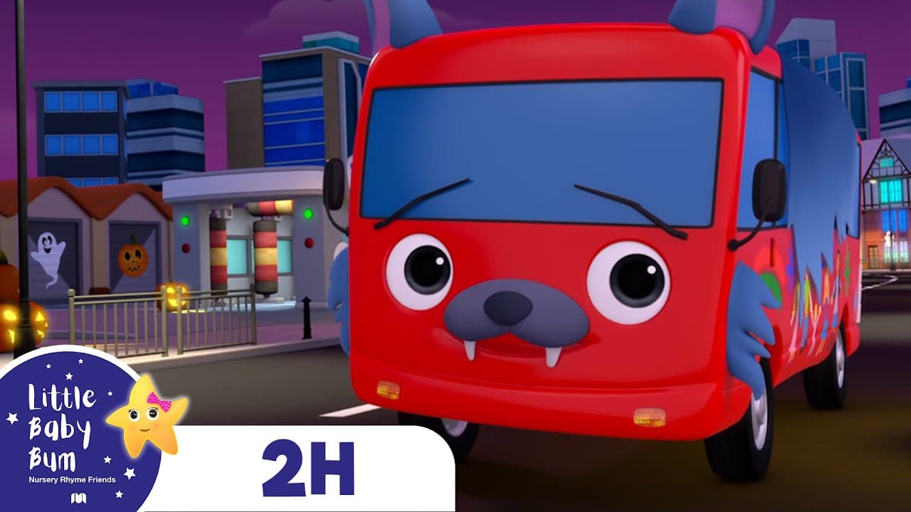 Wheels on the Bus towards Halloween! | 2 Hours Baby Song Mix - Little Baby Bum Nursery Rhymes poster