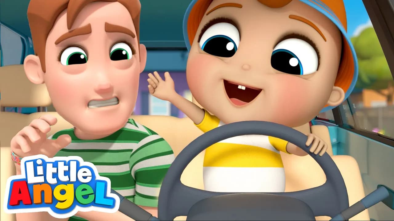 Daddy and I Fix the Car Together | Little Angel Kids Songs and Nursery Rhymes poster