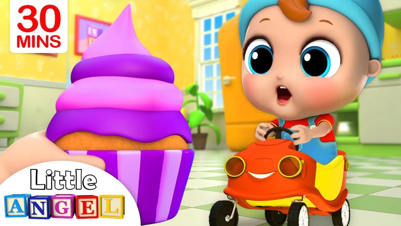 Yum Yum, Cupcakes! | Little Angel Nursery Rhymes and Kids Songs poster