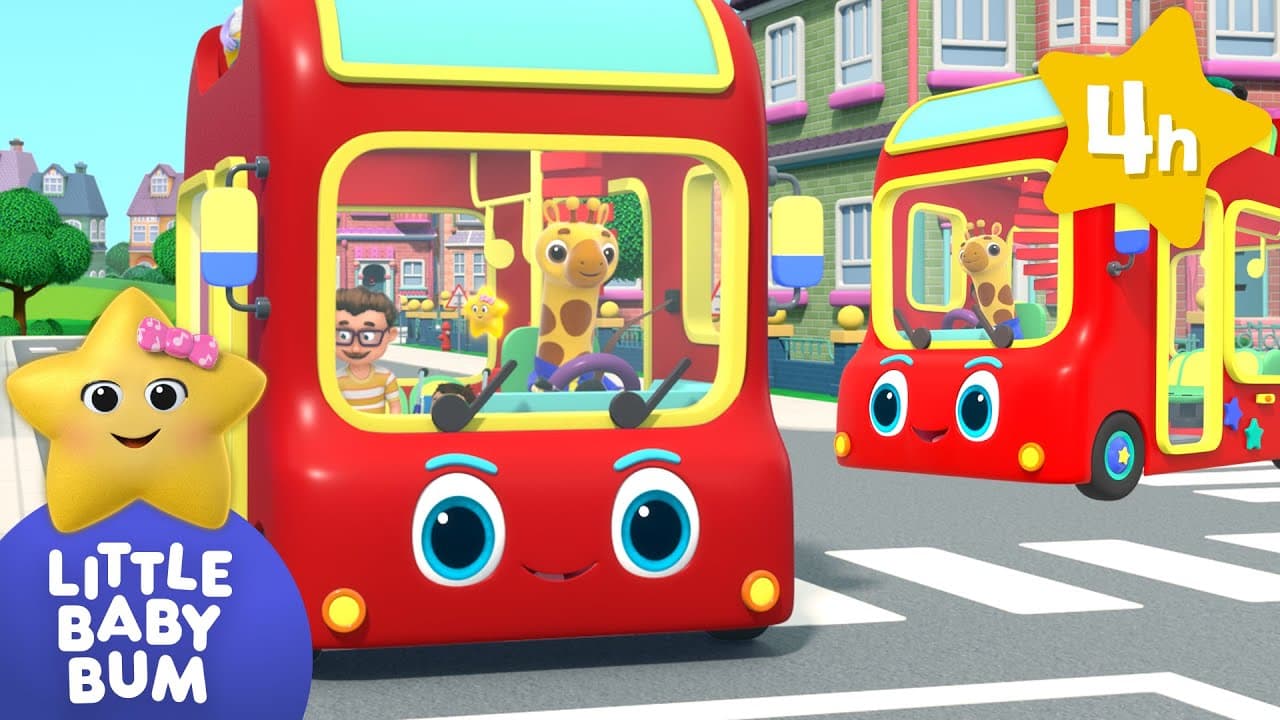 FOUR HOURS of Baby Songs |  Wheels Go Round and Round | Little Baby Bum Nursery Rhymes | Baby TV poster