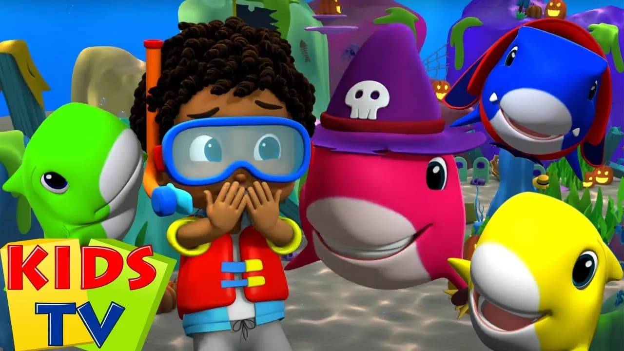 Spooky Baby Shark Song | Halloween Baby Shark Song & Nursery Rhymes | Baby Cartoon Videos | Kids Tv poster