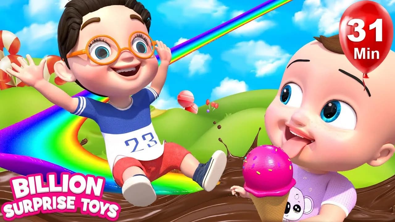 Ice Cream and Candy Land - BillionSurpriseToys Nursery Rhymes, Kids Songs poster