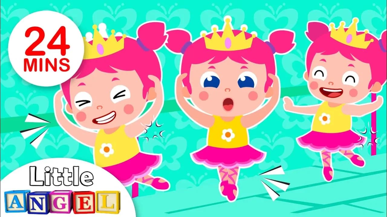 I Want To Be A Ballerina, Scrub a Dub Dub, London Bridge & more Fun Kids Songs by Little Angel poster