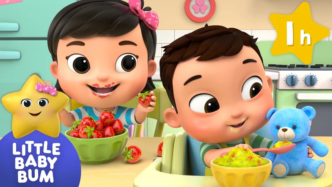 What Will You Eat Snack Time Song ⭐ LittleBabyBum Nursery Rhymes - One Hour Baby Songs Mix poster