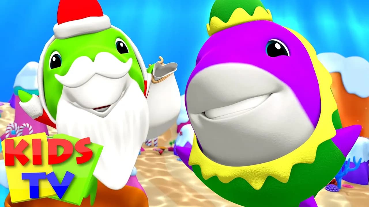Christmas Baby Shark Holiday Song | Children's Music | Christmas Carols & Nursery Rhymes - Kids Tv poster