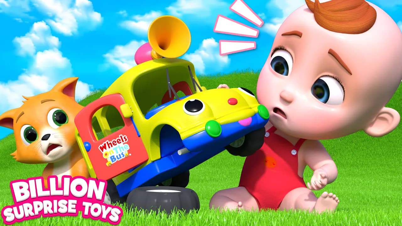Wheels on the bus - Sing Along | Baby Playing Song | Nursery Rhymes & Songs for Children's poster