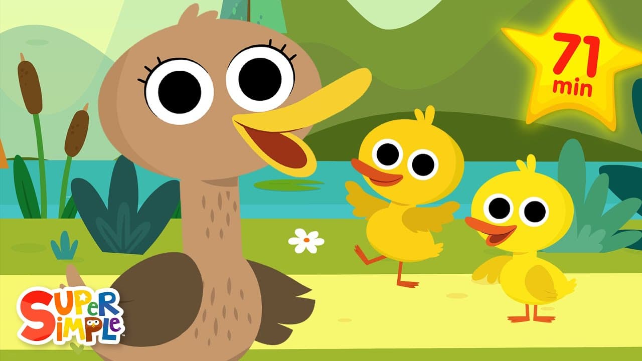 Six Little Ducks + More | Kids Music | Super Simple Songs poster