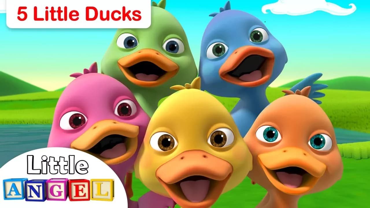Five Little Ducks, No No Swimming Safety Tips, Apples and Bananas by Little Angel poster