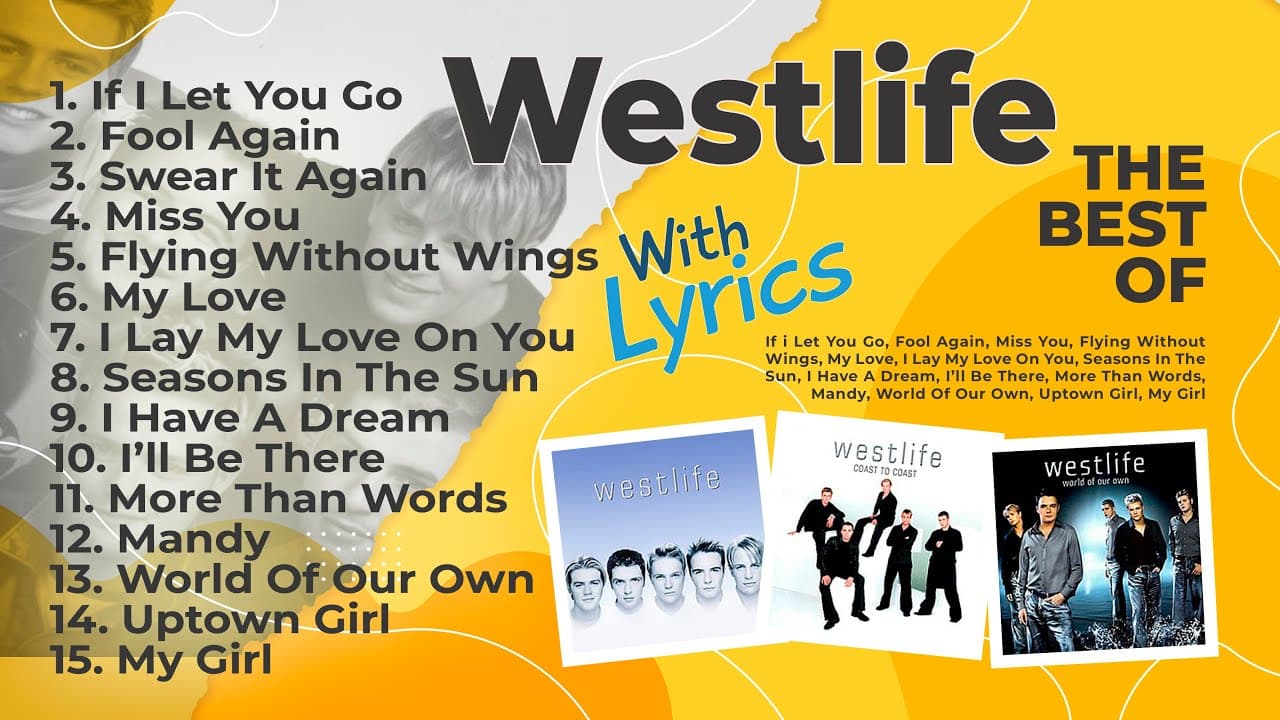 lagu-lagu terbaik westlife (dengan lirik) poster