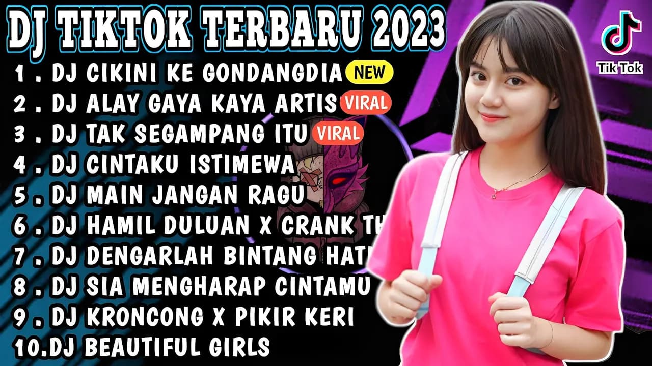 DJ TIKTOK TERBARU 2023 - DJ CIKINI KE GONDANGDIA | DJ ALAY GAYA KAYA ARTIS REMIX FULL BASS TIKTOK poster