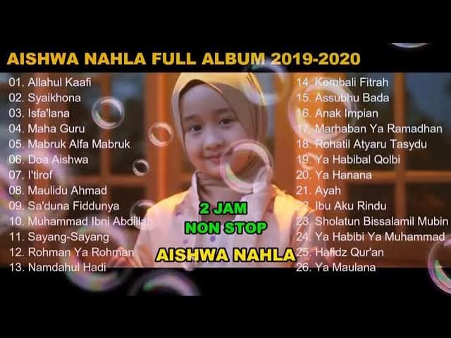 SHOLAWAT NABI MERDU AISHWA NAHLA FULL ALBUM || LAGU SHOLAWAT NABI MERDU TERBARU 2021 ALLAHUL KAFI poster