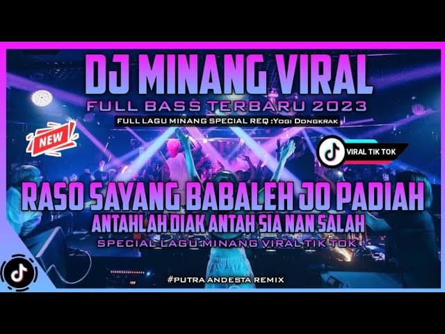 Dj Minang Viral Raso Sayang Babaleh Jo Padiah(Antahlah Diak Antah Sia Nan Salah)Req :Yogi Dongkrak poster