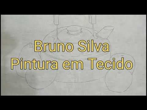 Chaleira Inox Fosca Com Peras e Maçãs Pintura em Tecido - Aula 303 - Bruno Silva - Parte 1 poster