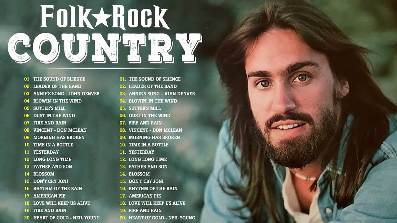 Beautiful Folk Songs - Classic Folk & Country Music 80's 90's Playlist - Country Folk Music poster