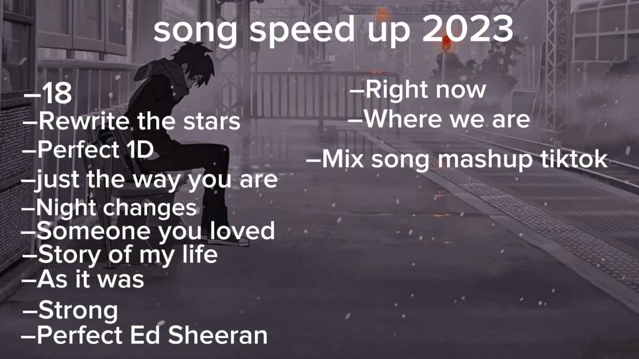 Latest collection of sad songs speeding up 2023 poster
