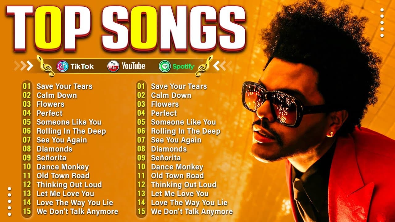 The Weeknd, Bruno Mars, Dua Lipa, Adele, Maroon 5, Rihanna, Ed Sheeran - Billboard Top 50 This Week poster