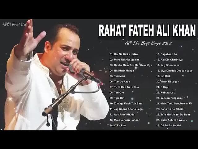 Rahat Fateh Ali Khan song's album poster