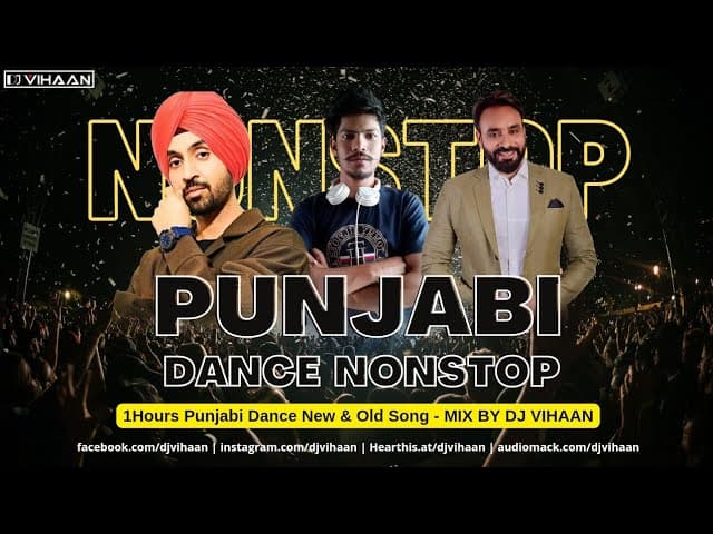 Punjabi Dance Nonstop - By Dj Vihaan | Diljit Dosanj | Sharry Mann | Jasmine Sandlas & Many More. poster