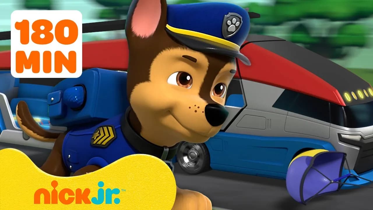 PAW Patrol's Chase is On The Case Best Moments! ⭐️ 3 Hour Compilation | Nick Jr. poster