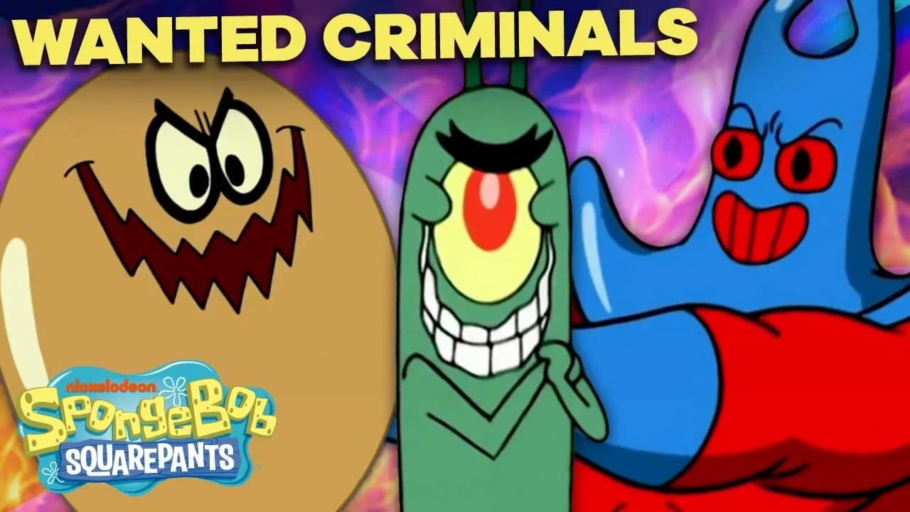 Bikini Bottom's Most Wanted Criminals 🚨 SpongeBob poster