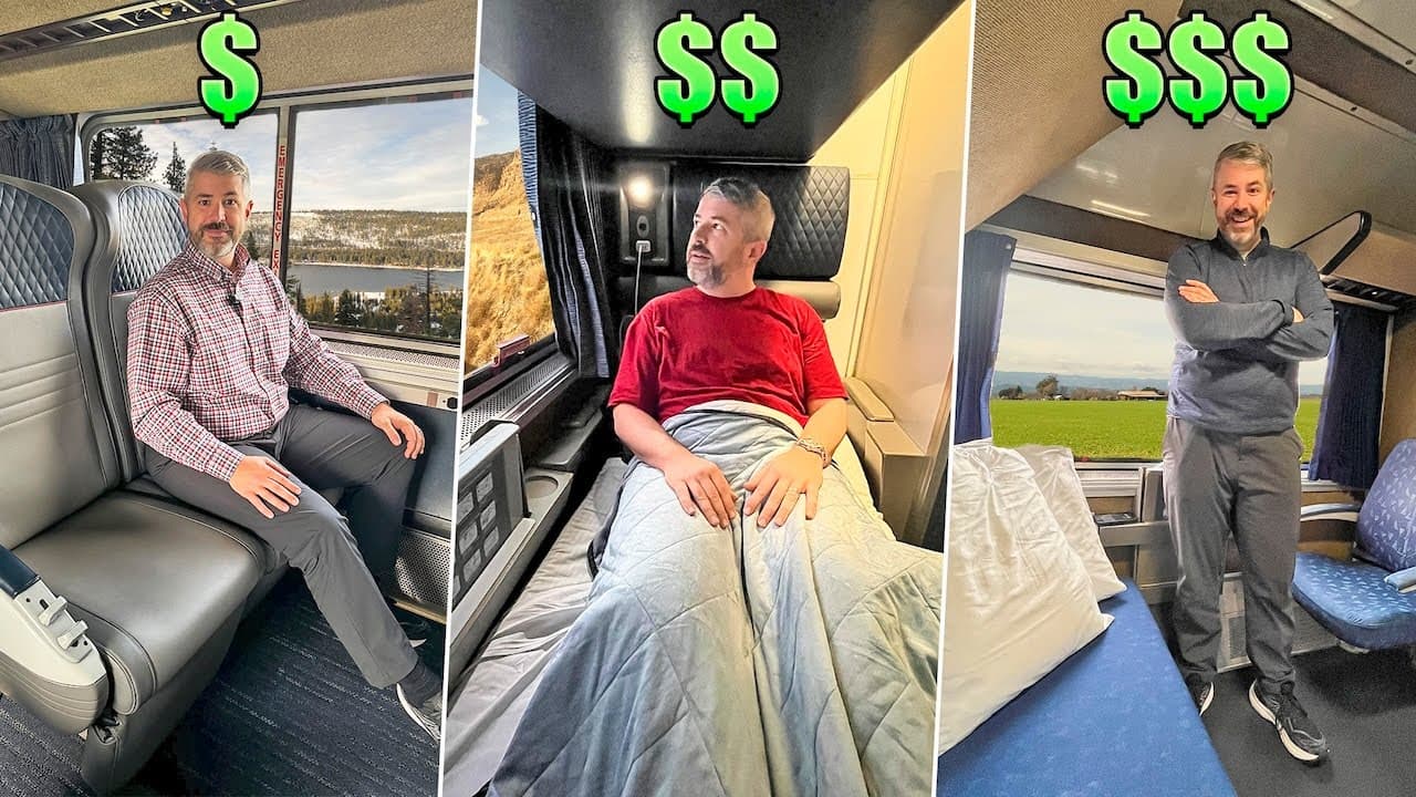 3 DAY Amtrak Sleeper Train: COACH, ROOMETTE, & BEDROOM Tested poster