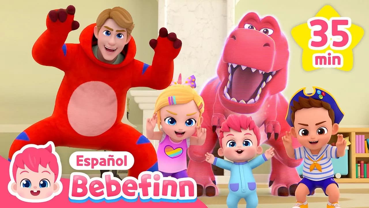 Cantemos y Bailemos con Tiranosaurio Rex | Canciones Infantiles | Bebefinn en español poster