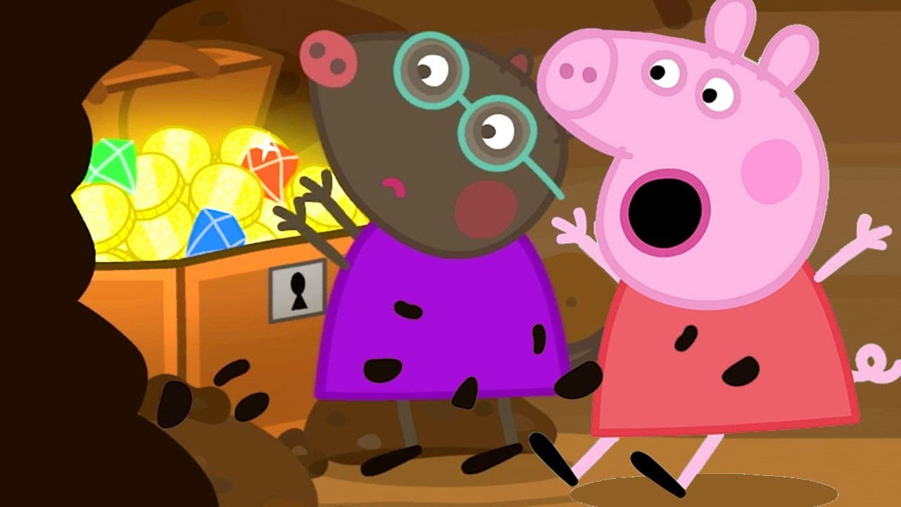 Peppa Pig Finds the Buried Treasure with Molly Mole| Peppa Pig Official Family Kids Cartoon poster