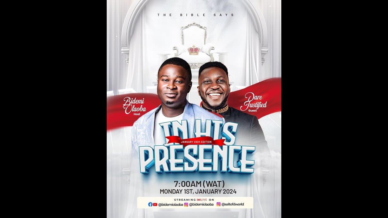 IN HIS PRESENCE NEW YEAR EDITION - 01-01-2024 poster