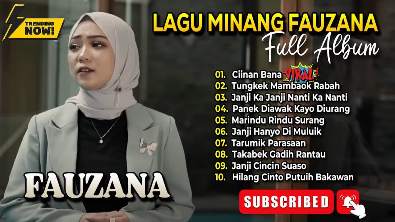 FAUZANA LAGU MINANG VIRAL TERBARU FULL ALBUM 2024 poster