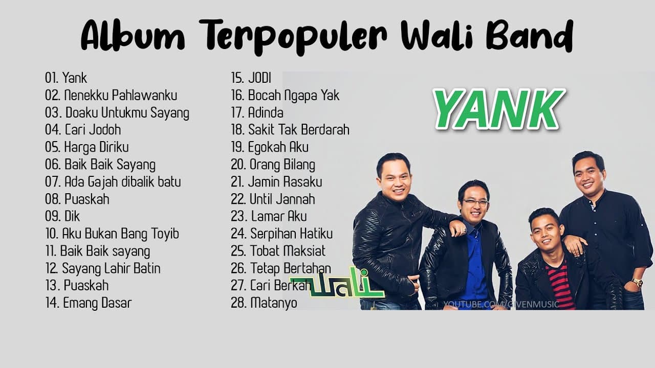 Album Terpopuler Wali Band - Lagu Wali Terbaik Sepanjang Masa poster