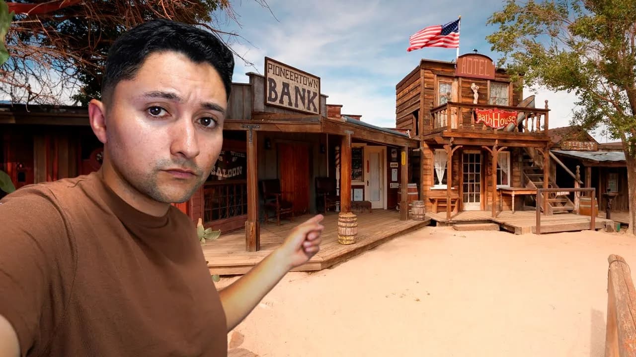 Así es un PUEBLO DEL LEJANO OESTE en California 🇺🇸 poster