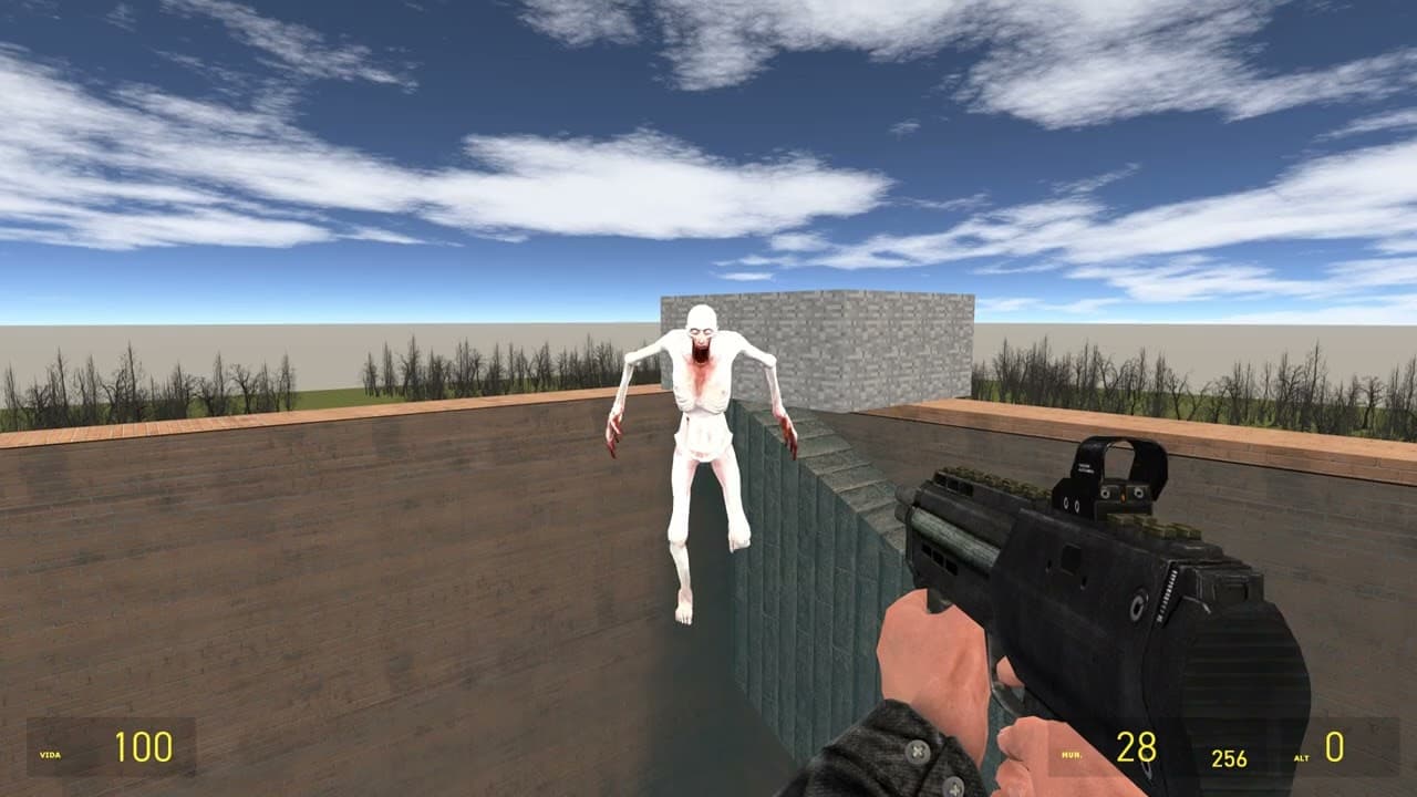 SCP 096 and SCP 096 paradox and SCP 173 ' s CHAOS in MAZE!!!!(GARRY'S MOD SANDBOX) poster