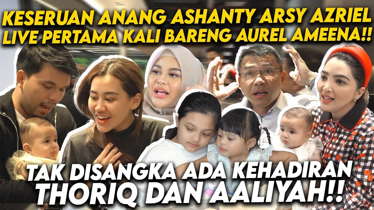BANYAK KELAKUAN LUCU AMEENA DI LIVE!! HINGGA CURHAT-CURHAT BARENG AUREL THORIQ AALIYAH DAN SARAH!! poster