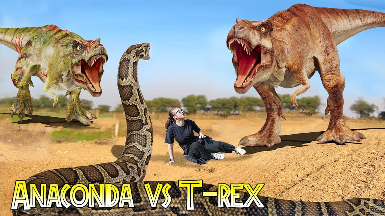 Most Dramatic Hollywood movies (2023) | Dinosaur Vs Anaconda | T-rex Attack | dinosaur | Ms.sandy poster
