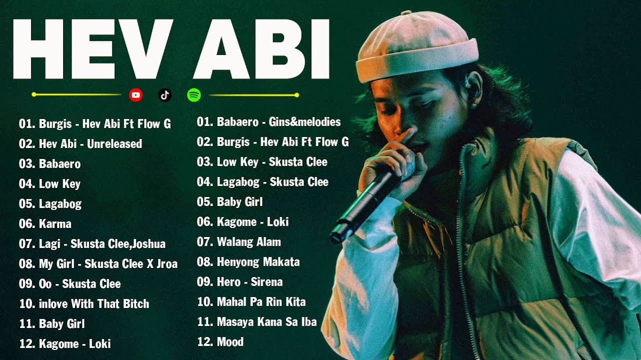 Hev Abi, Flow G, Skusta Clee, Dilaw,  Shanti Dope - Top 100 Trending Rap OPM Songs 2024 August poster