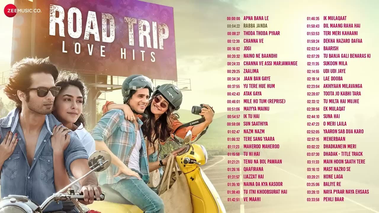 Non Stop Road Trip Love Hits - Full Album | 3 Hour Non-Stop Romantic Songs | 50 Superhit Love Songs poster