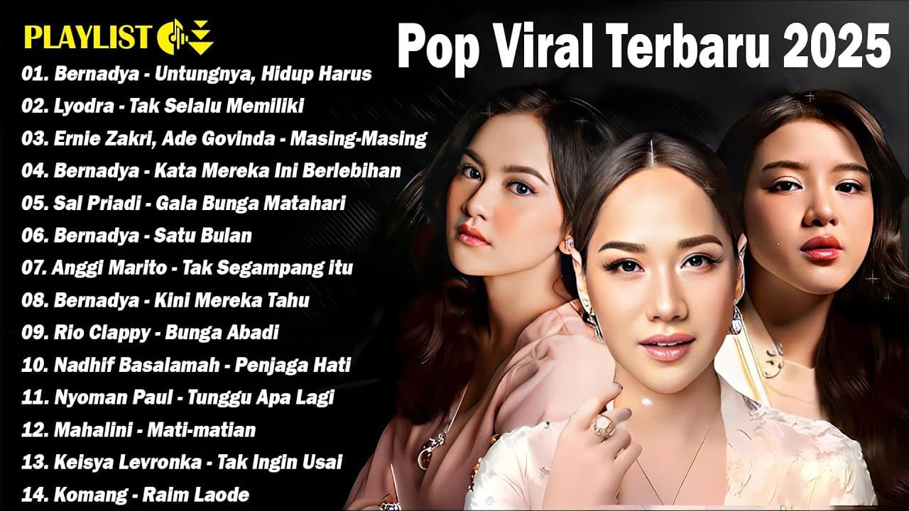 Top Playlist Lagu Indonesia Terbaik 2025 | Lyodra-Mahalini-Tiara-Keisya-Nabila-Rony-Yura-Rosa poster