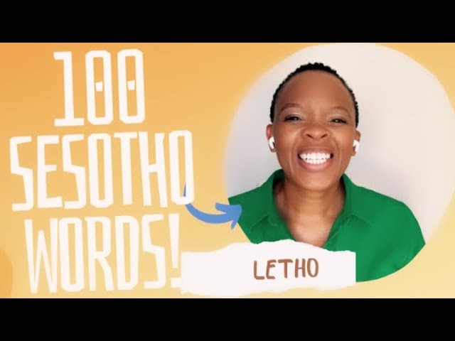 sesotho poster