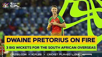 Dwaine Pretorius Match-Winning 3 Wickets! | CPL 2026 poster